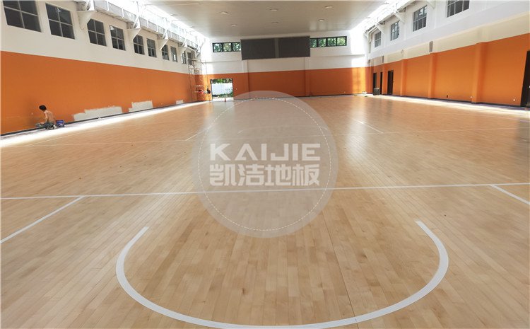 廣州天河區(qū)長大公路培訓學?；@球館木地板案例-凱潔體育地板