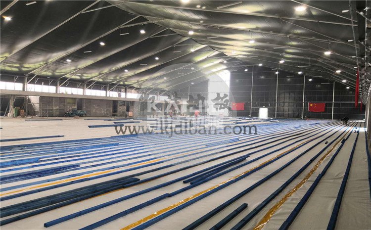 北京東五環(huán)常營體育館木地板項目-凱潔體育木地板廠家